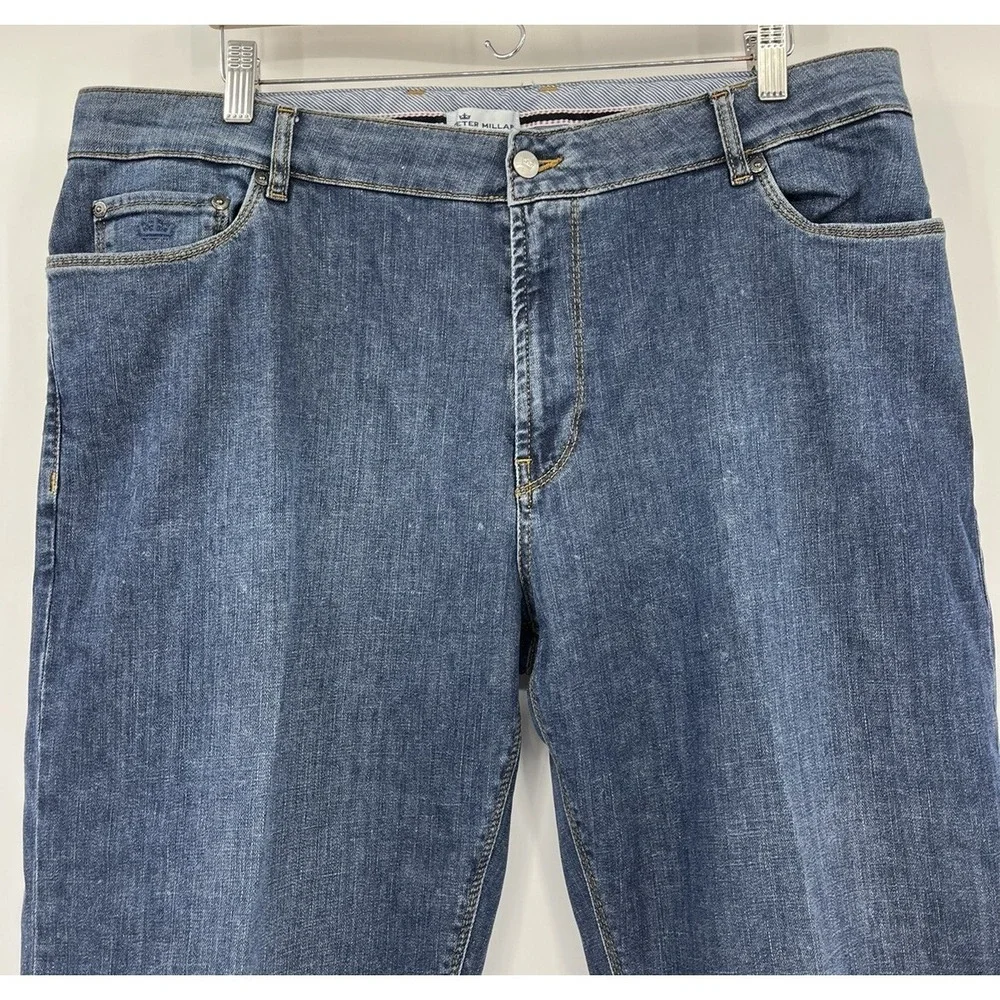 Peter Millar Denim Jeans Size 40 Measure 38 x 27 Straight Leg Medium Wash